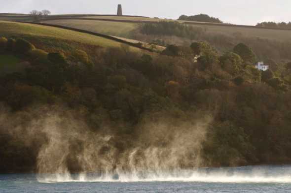 27 November 2021 - 08-52-32
Storm Arwen caused havoc across the country, so it's a shade embarrassing to be be highlighting a rather beautiful element of the storm. Some of the gusts that travelled down the river Dart picked up surface water and created these curtains of mini 'tornados' across the river mouth.
------------
Storm Arwen 'hits' Dartmouth